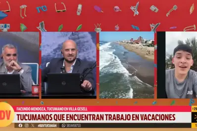 Un joven tucumano trabaja de mozo en la playa para financiar su pasión por el arte