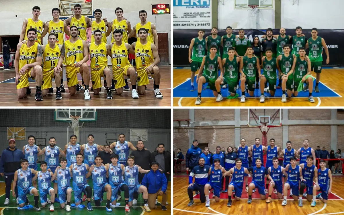 CONFERENCIA NOA. Los cuatro equipos representantes de Tucumán en la conferencia NOA.