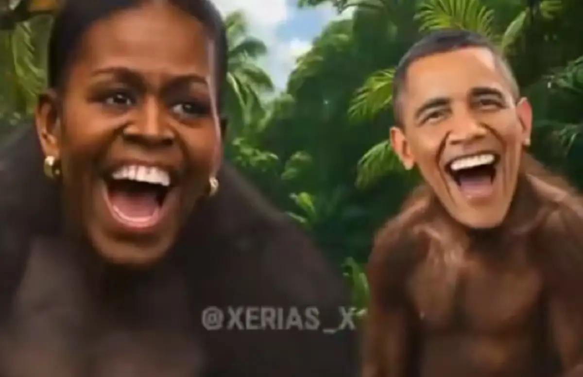 Imagenes del vídeo viralizado por Donald Trump. Foto captura