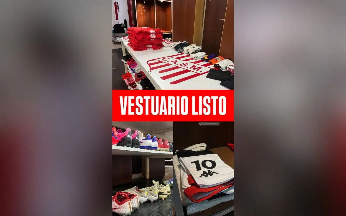 Así luce el vestuario del Santo