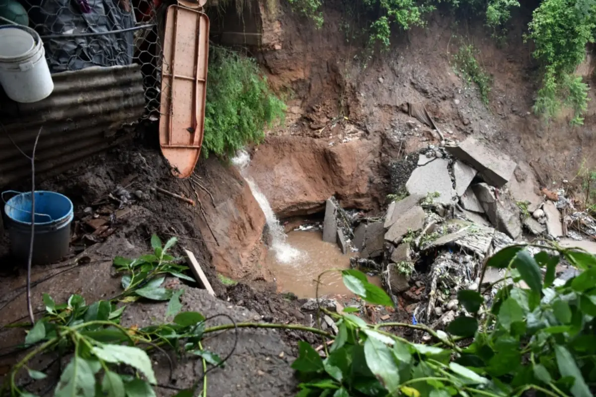 Daños en barrio Calpini de Tafí Viejo. 