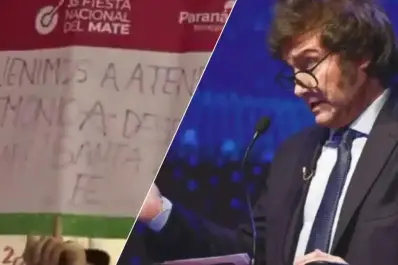 Furia e insultos contra Javier Milei en la Fiesta del Mate por malestar entre los productores yerbateros