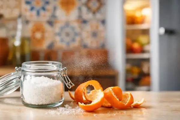 Por qué licuar cáscara de mandarina con bicarbonato es un eficaz truco de limpieza casero