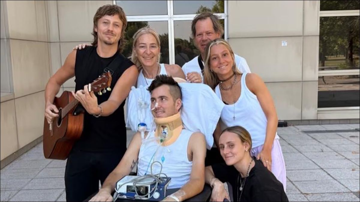 FUERZA. Acompañado por su familia, el mendocino avanza en el tratamiento en Buenos Aires.