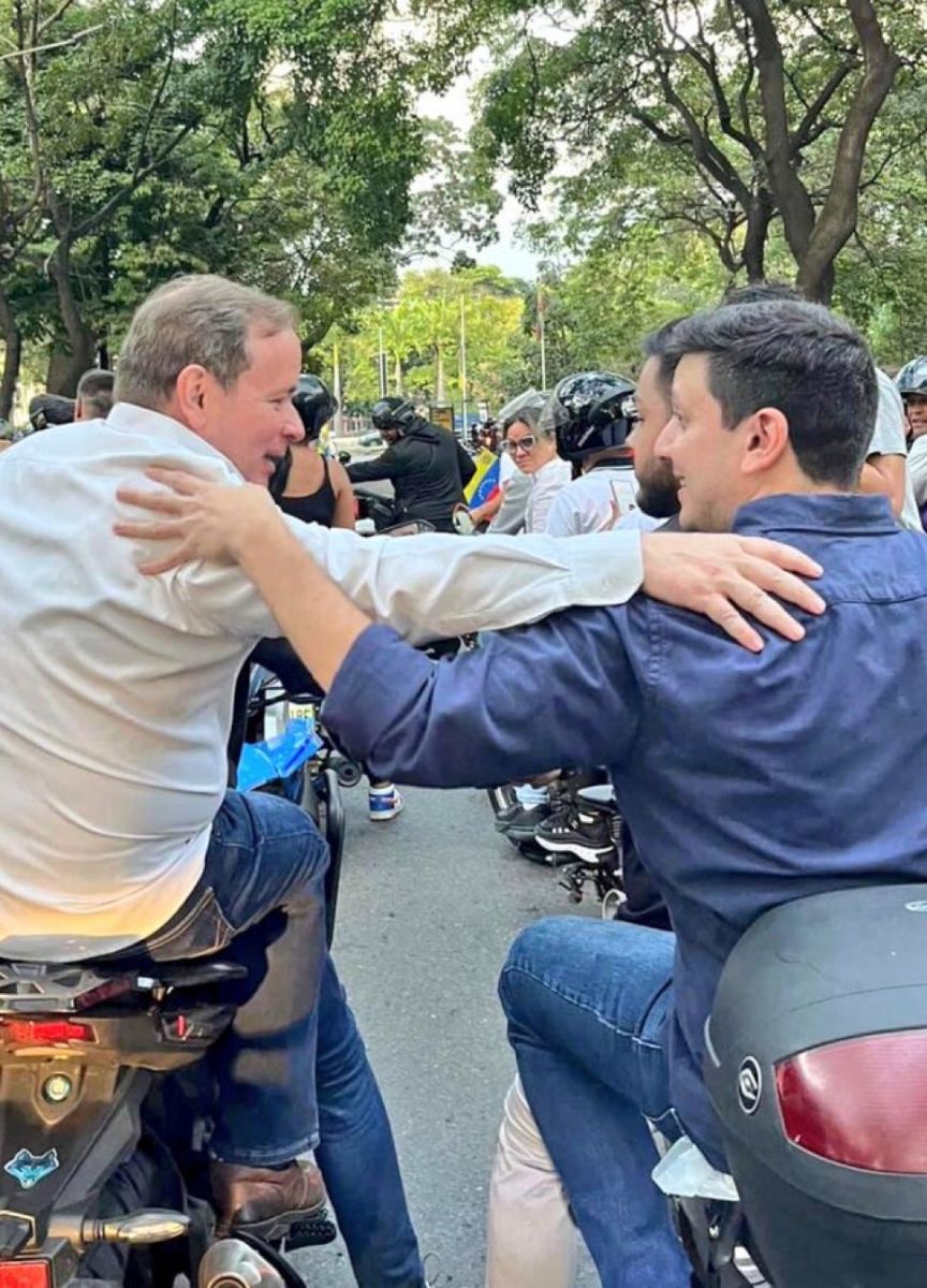 HORAS DE LIBERTAD. La imagen que Guanipa había compartido el domingo. 