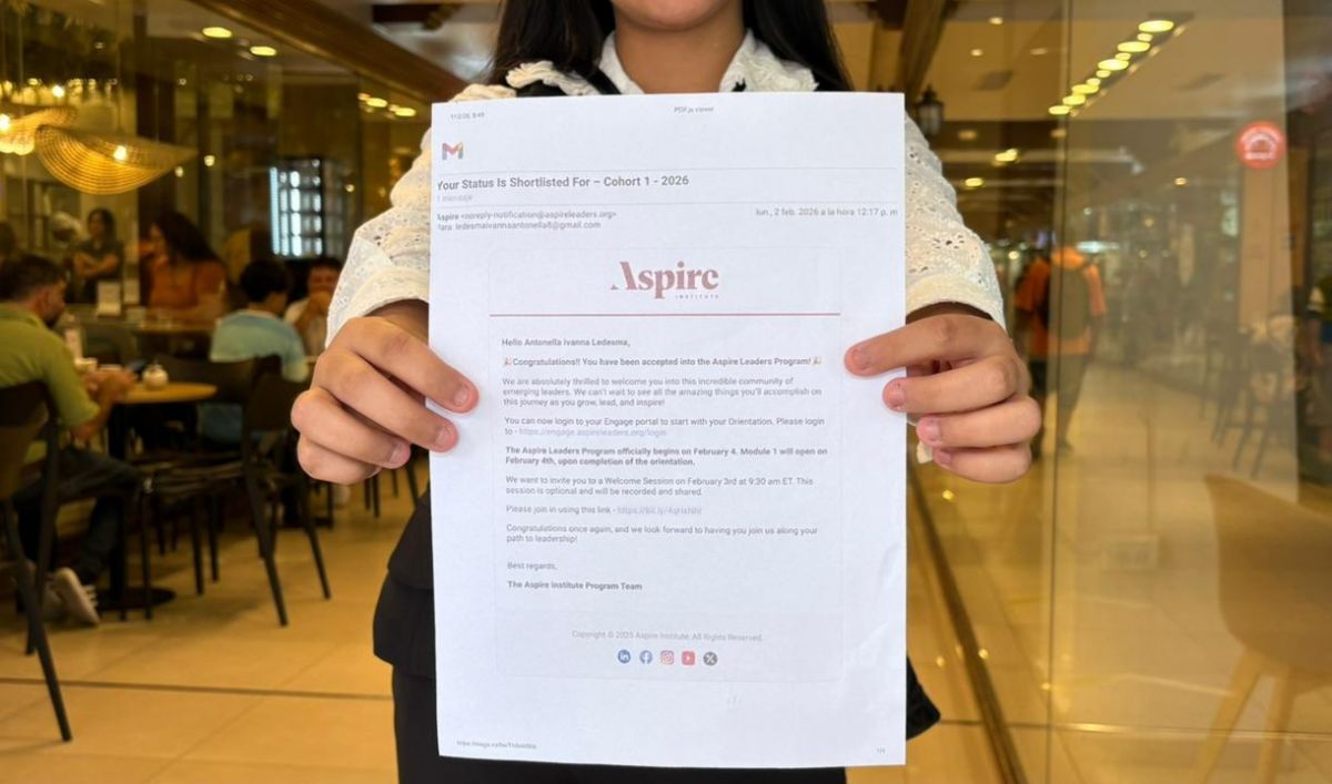 ANIMARSE ABRE PUERTAS. La joven con su admisión a Aspire Leaders Program. / VICTORIA REINOSO, LA GACETA