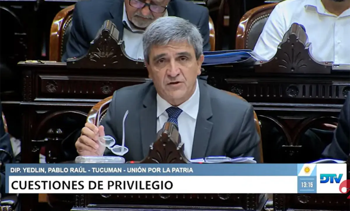 OPOSITOR. Sólo Pablo Yedlin, de Unión por la Patria, votó en contra del proyecto.