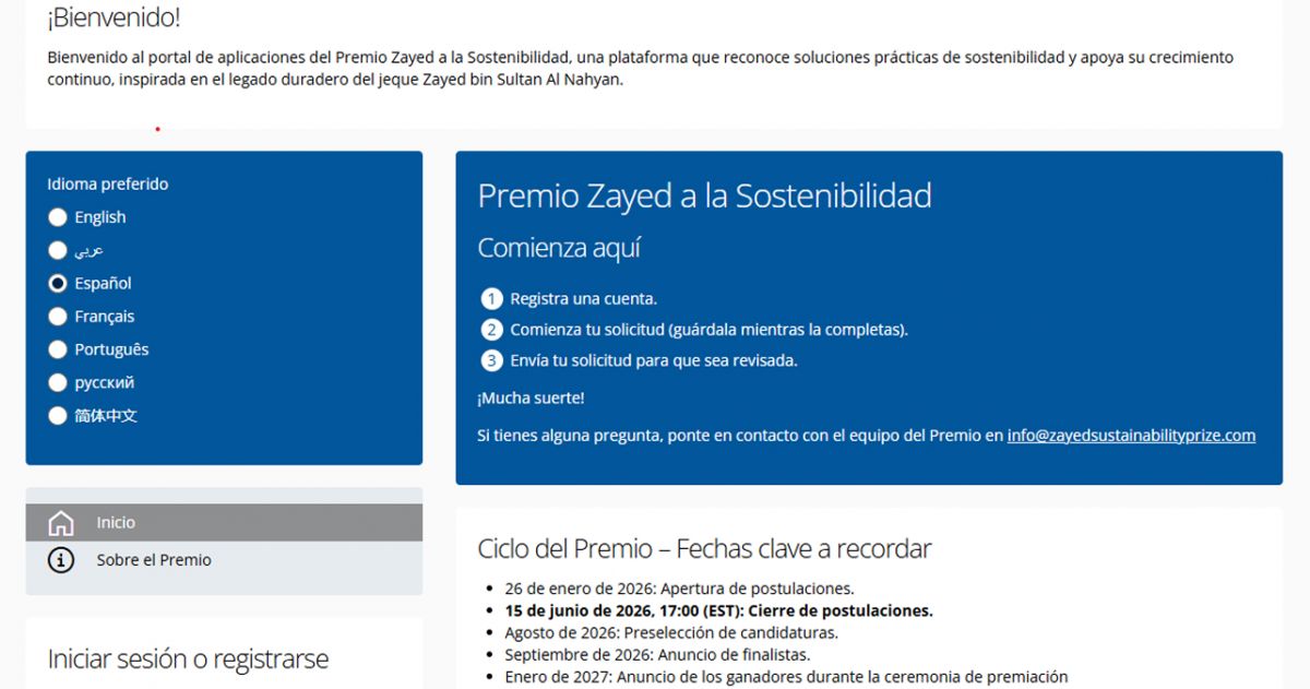 SOSTENIBILIDAD. El Premio Zayed financia proyectos que ya generan impacto real en salud, energía, agua, alimentos, clima y educación.