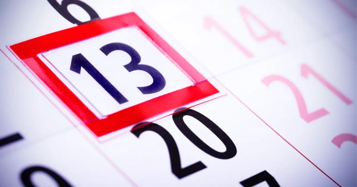 Viernes 13 en el calendario: por qué muchas personas lo consideran un día de mala suerte
