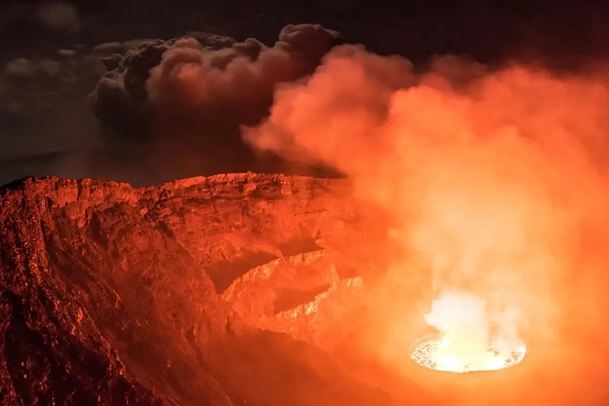 Monte Nyiragongo.