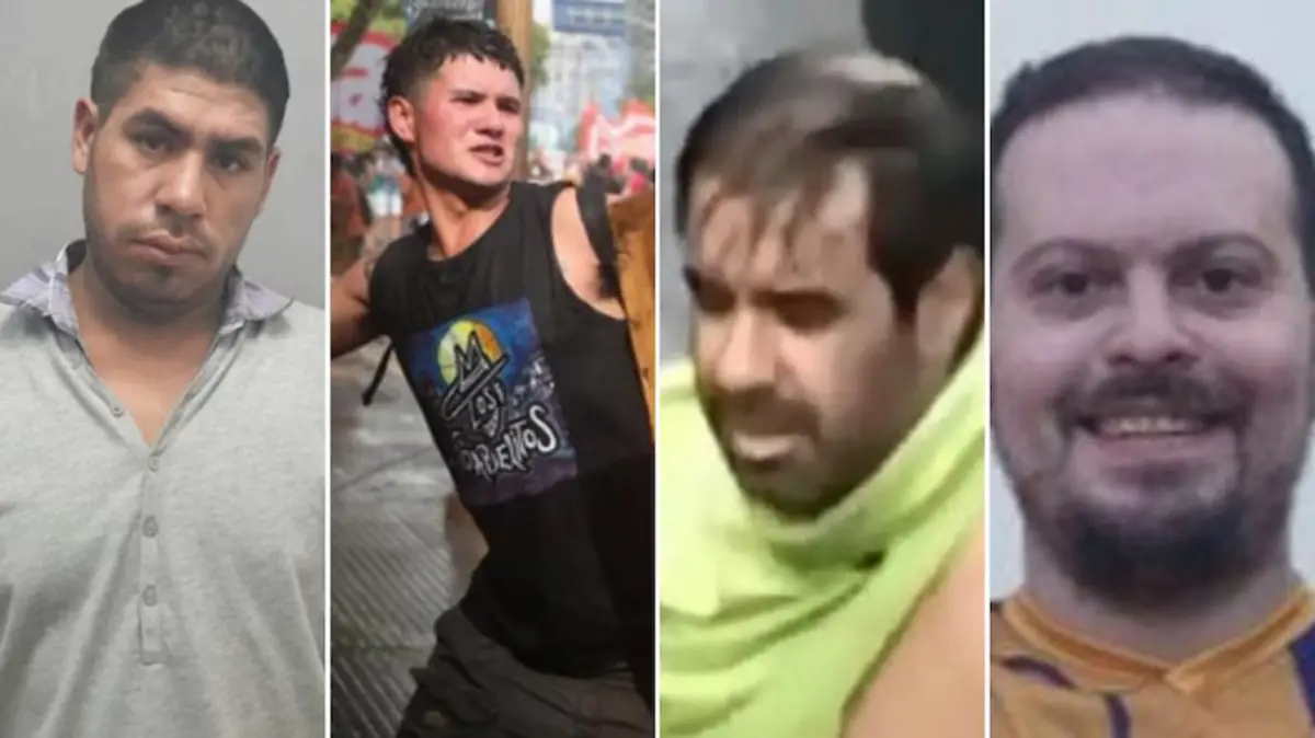 Algunos de los identificados por los incidentes en la zona del Congreso.