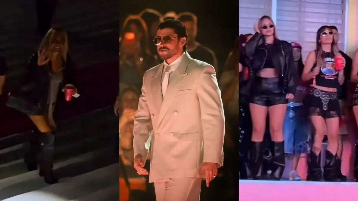 Piedra libre para Tini Stoessel y María Becerra: acompañaron a Bad Bunny en la “Casita” durante su show en River