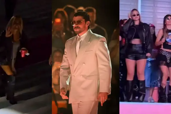 Piedra libre para Tini Stoessel y María Becerra: acompañaron a Bad Bunny en la “Casita” durante su show en River