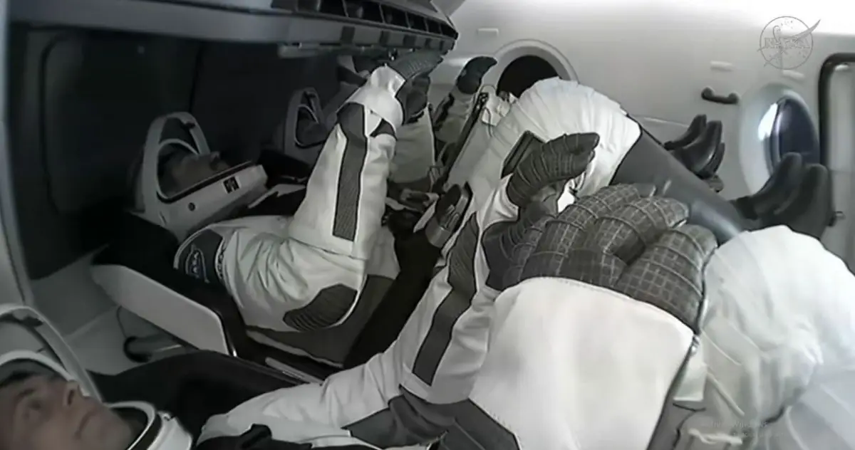 EN EL ESPACIO. Quienes viajaron esta vez fueron dos estadounidenses, una francesa y un ruso. nasa