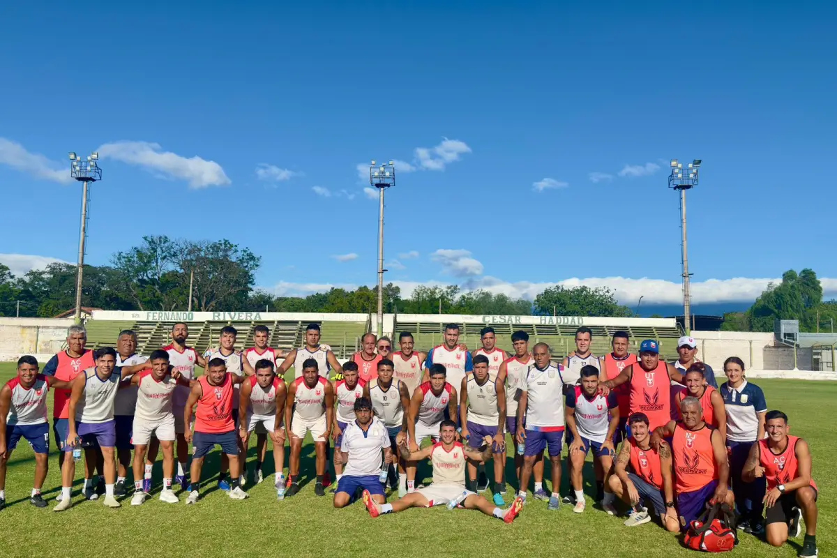ESPERANZAS. Tucumán Central realizó un entrenamiento en la previa a la final por el ascenso al Federal A.
