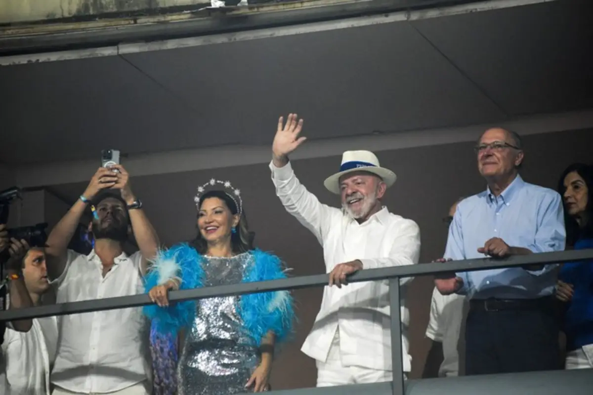 Lula da Silva festejó en el carnaval. 