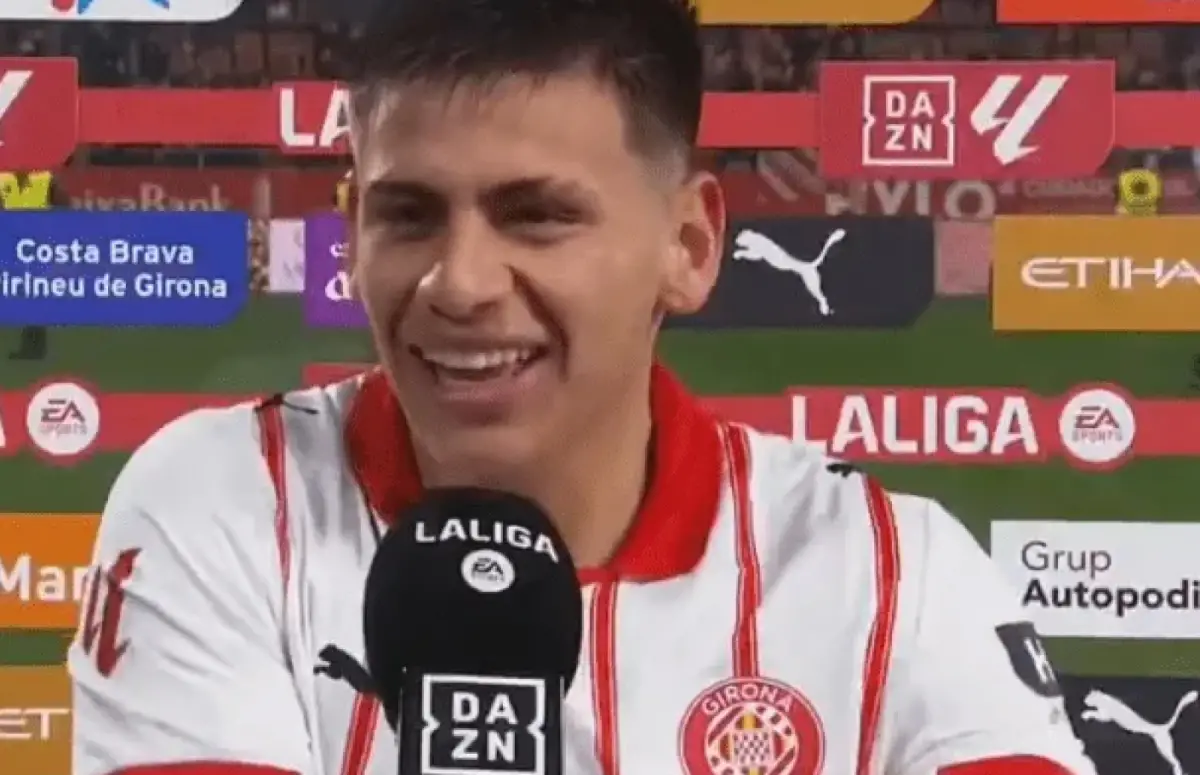 Claudio Echeverri fue una figura clave en el triunfo del Girona frente a Barcelona.