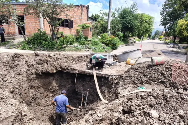 La SAT renovó más de 800 metros de red cloacal en Tafí Viejo