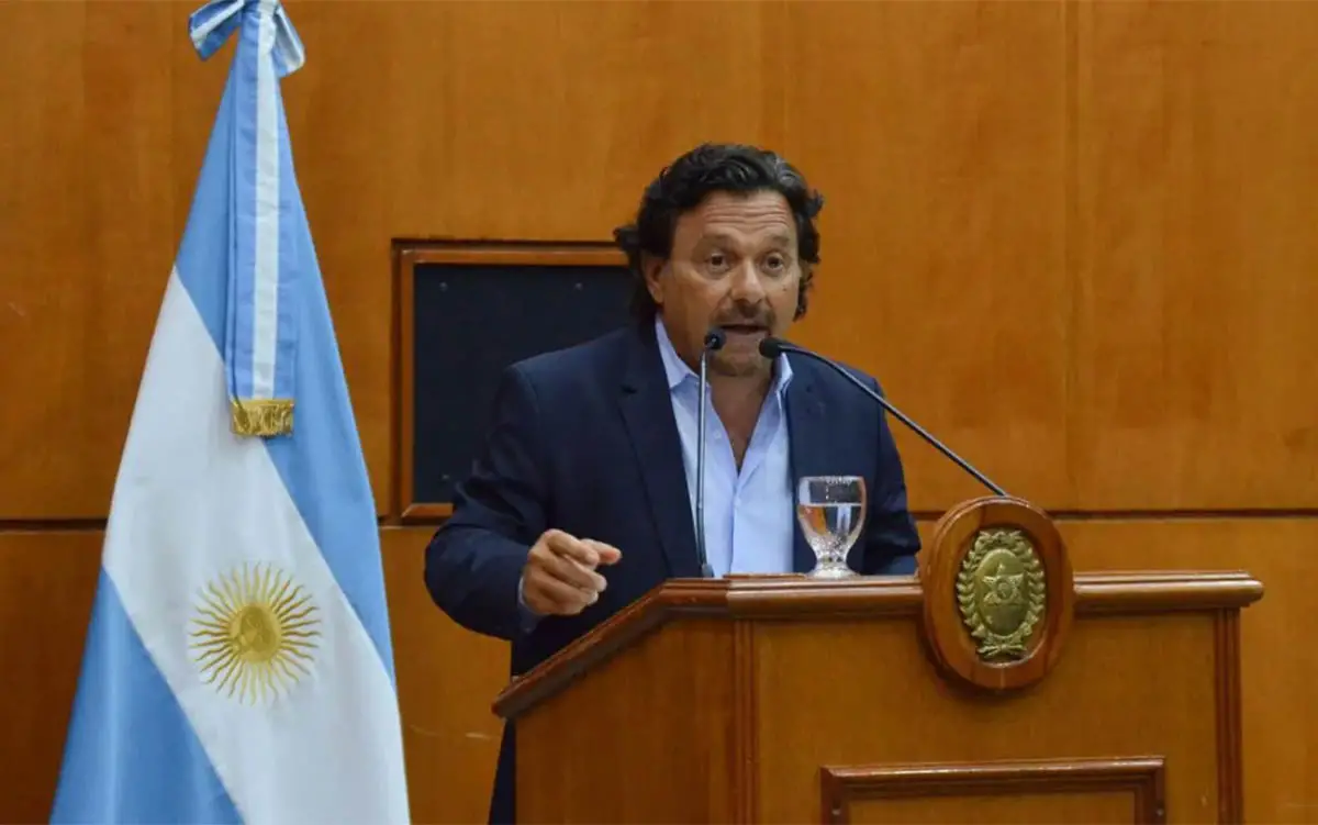 GOBERNADOR DE SALTA. Gustavo Sáenz colaboró para que el oficialismo logre el quorum en Diputados.