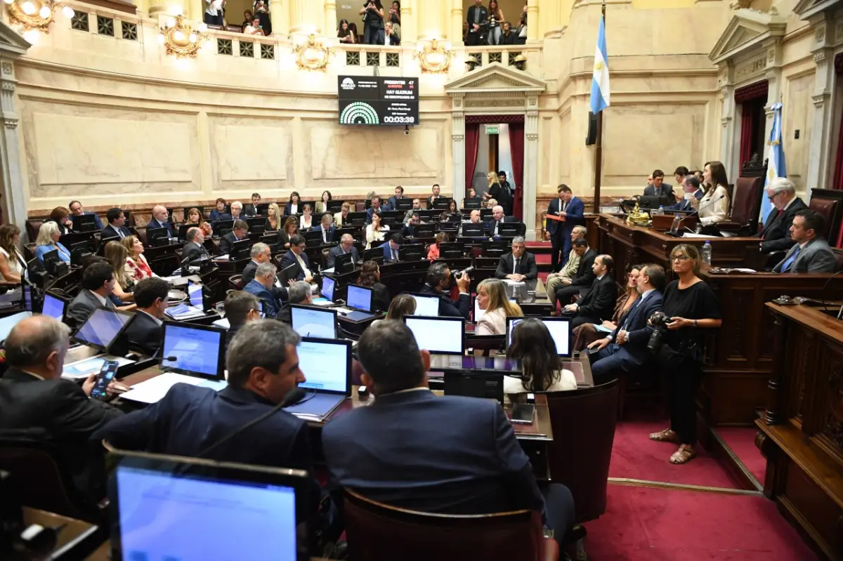 SENADO. El oficialismo logró desplazar al kirchnerismo en la mesa de conducción.