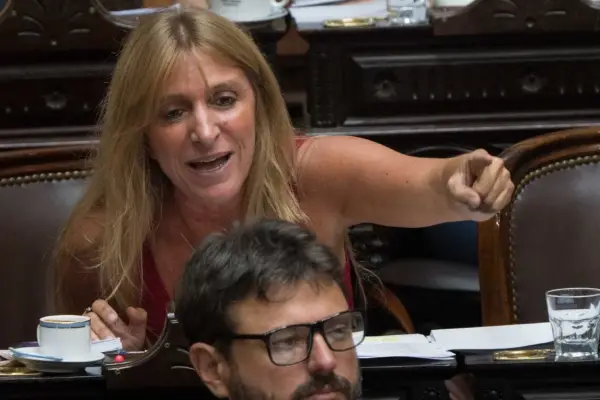 El bloque de La Libertad Avanza pidió la expulsión de Florencia Carignano tras desconectar los cables del sistema taquigráfico en plena sesión