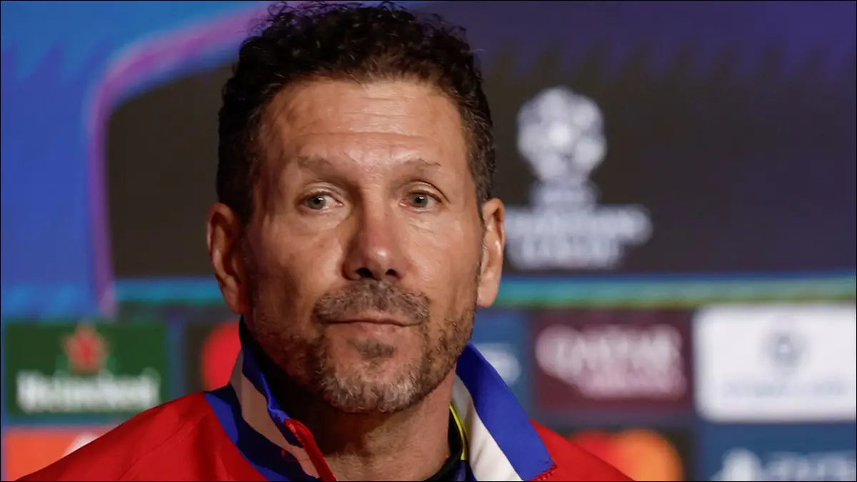 POSIBLE FIN DE CICLO. Diego Simeone podría cerrar su etapa en Atlético de Madrid tras más de 15 años como entrenador del club español.