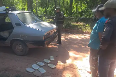 Vieron un control de Gendarmería y abandonaron el auto: adentro encontraron siete kilos de cocaína