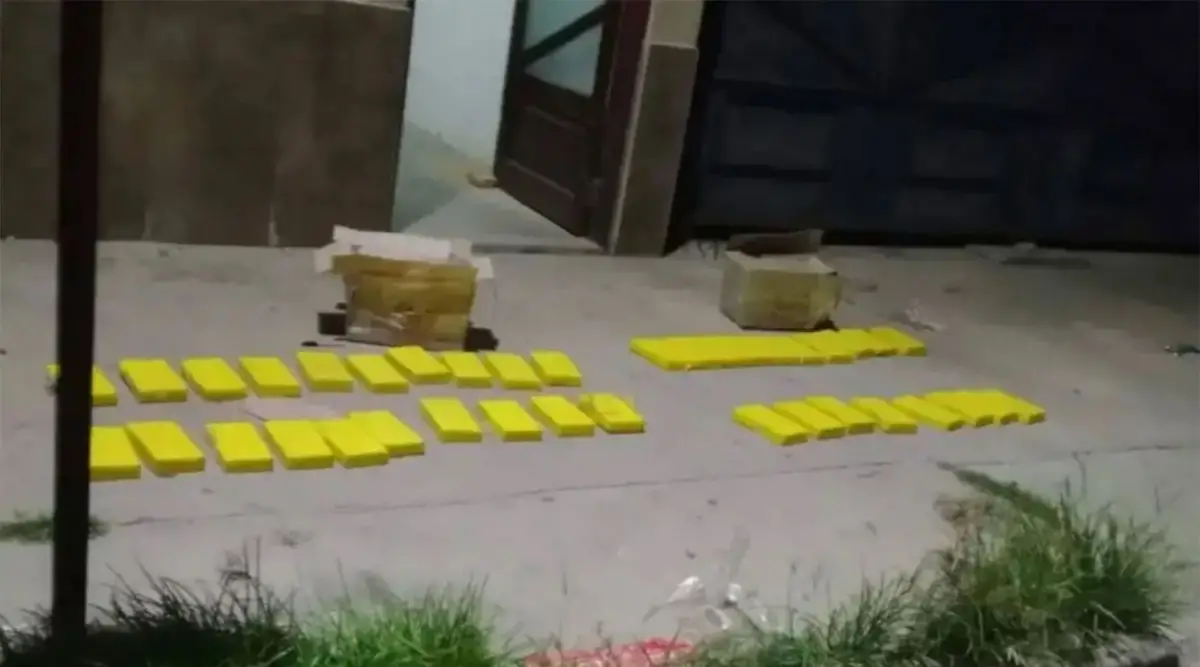 EL BOTÍN. El tucumano detenido en Orán cargaba dos cajas de cartón con 38 kilos de cocaína.