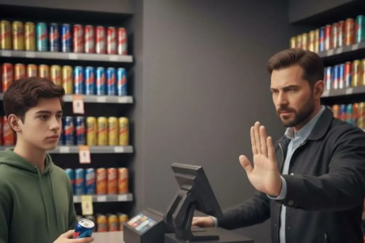 TENDENCIA. Evitar que los más jóvenes ingieran bebidas energizantes se extiende en el mundo. IMAGEN CREADA POR IA