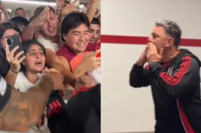 El emotivo gesto de Gallardo con los hinchas de River en la previa de su despedida como DT del club