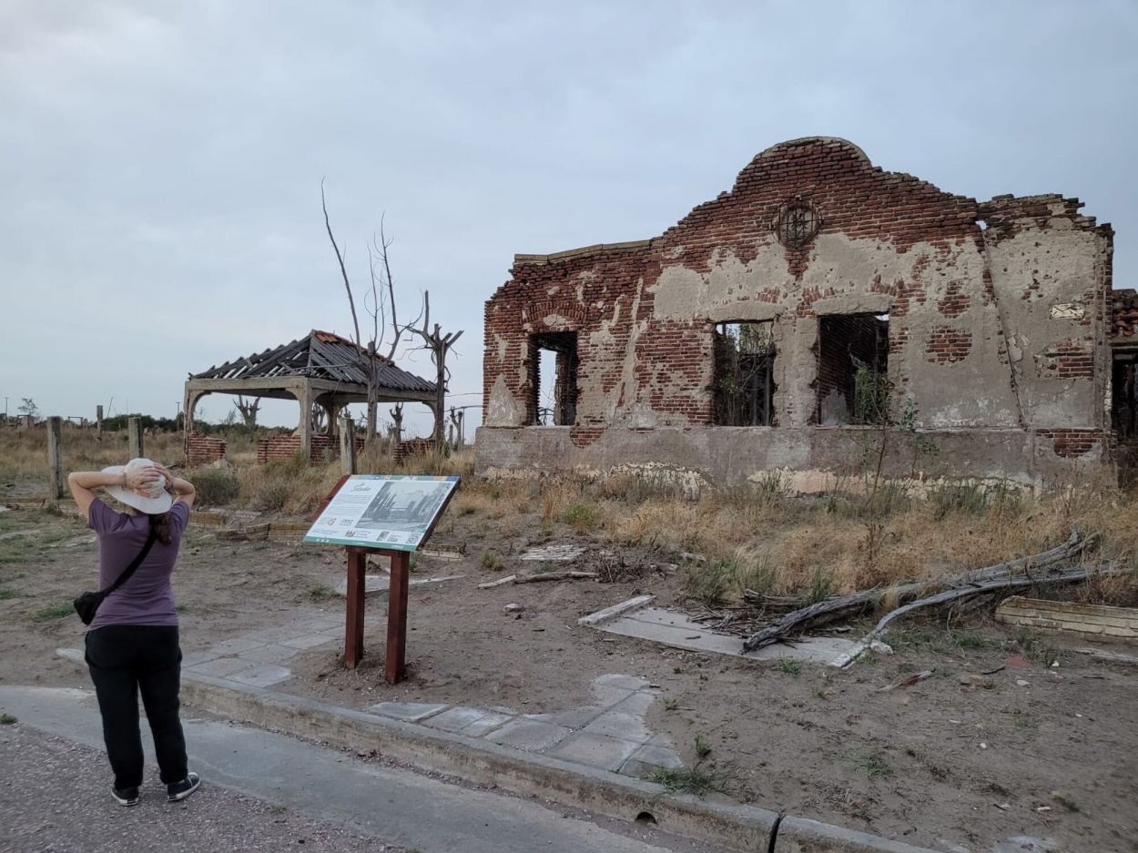 LA CASA DE LA PRINCESA. El edificio y el solarium siguen en pie.