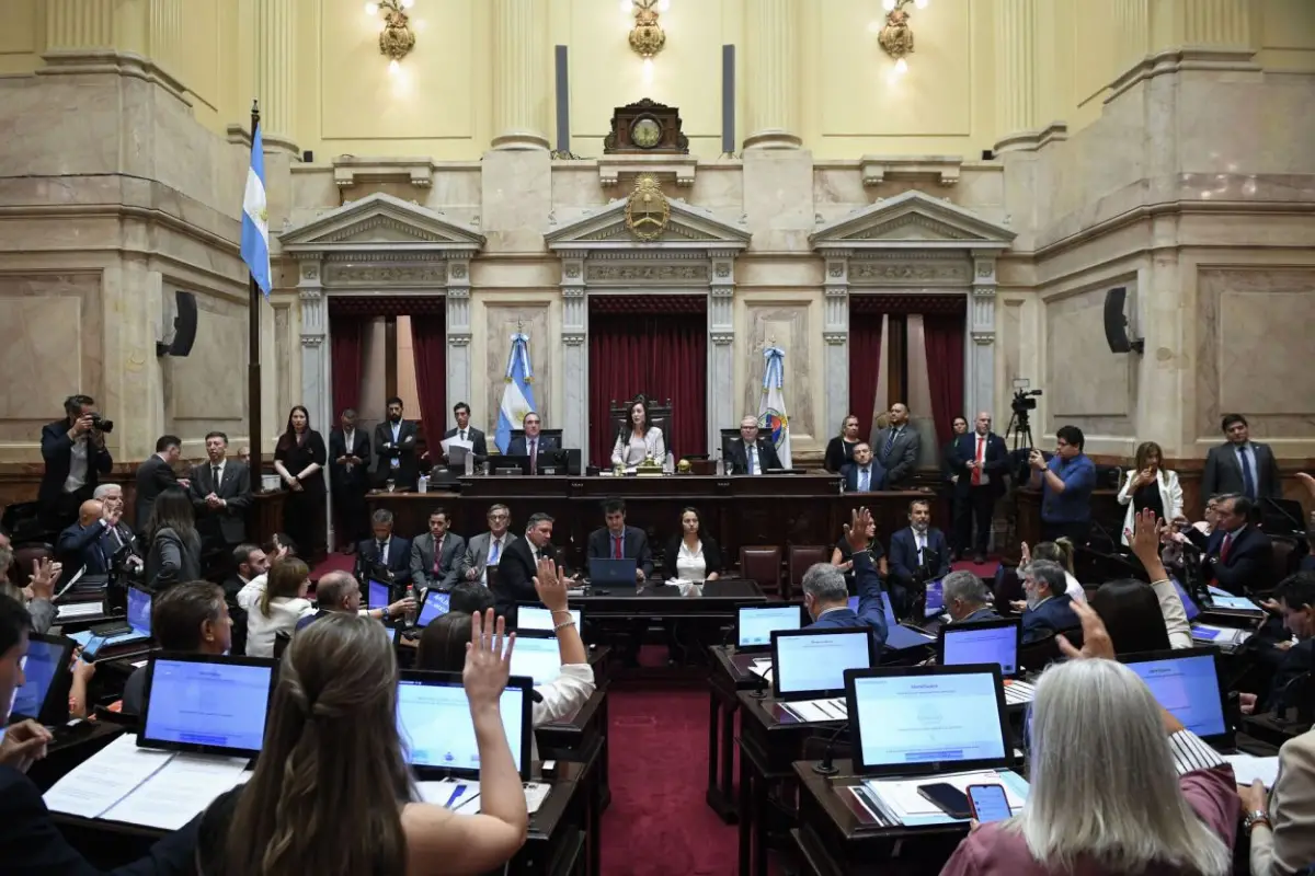 SENADO. Con 40 votos afirmativos, el oficialismo logró media sanción y cerró la segunda jornada de debate.