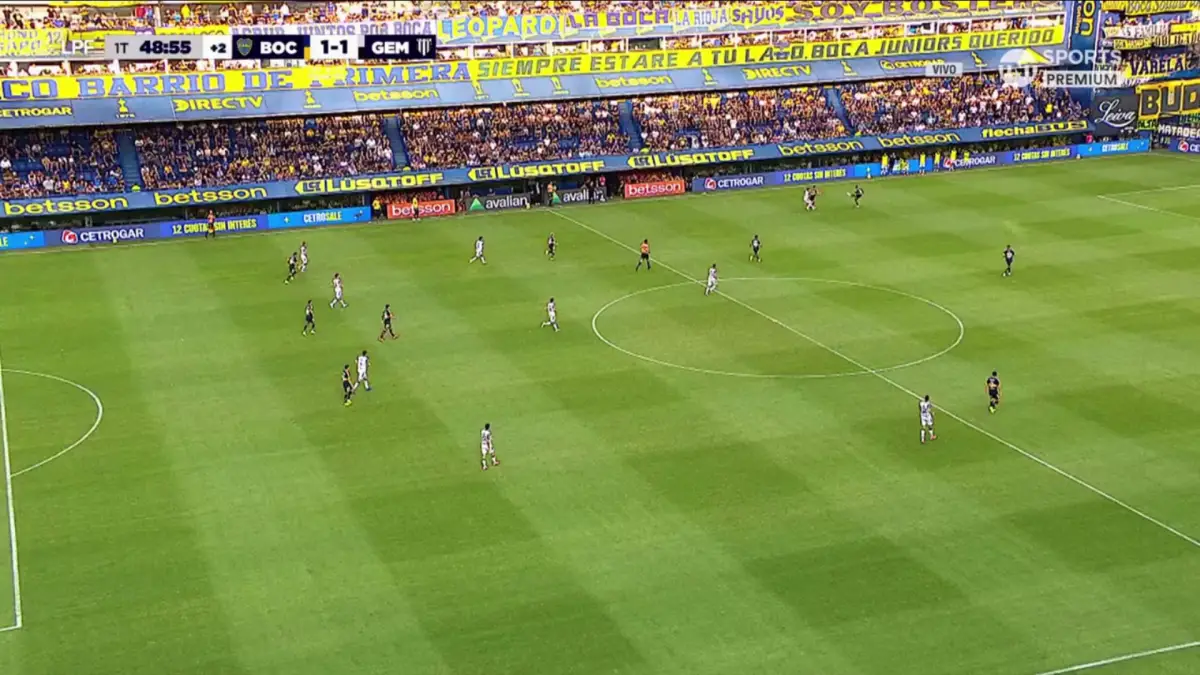 POLÉMICO. El segundo gol de Boca fue anulado por un offside que genera dudas en los hinchas Xeneizes.
