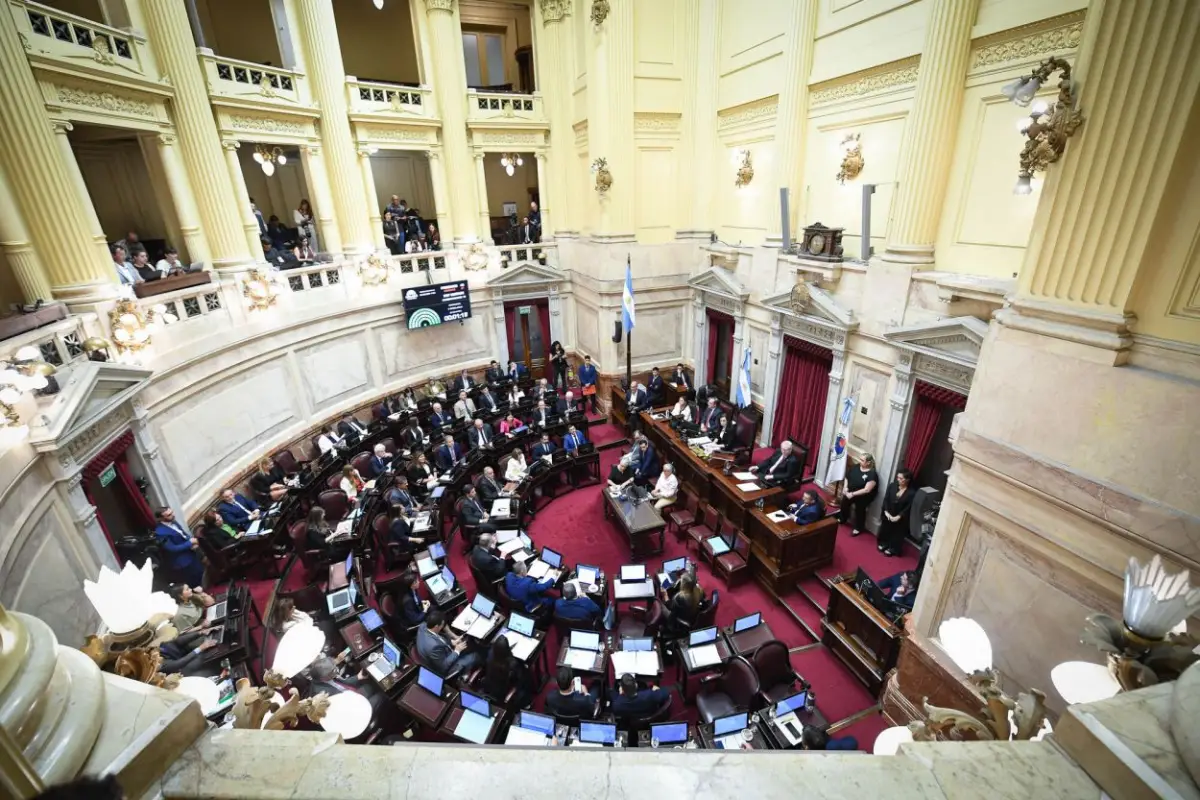 SENADO DE LA NACIÓN. Los legisladores debatieron durante 12 horas y sancionaron los dos proyectos presentados por el Poder Ejecutivo.