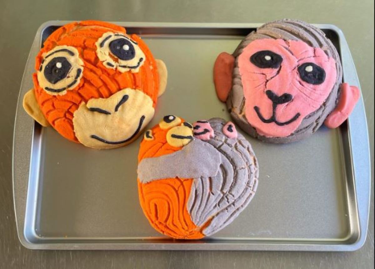 DESDE MÉXICO. Una panadería replicó la tierna imagen en harina. 