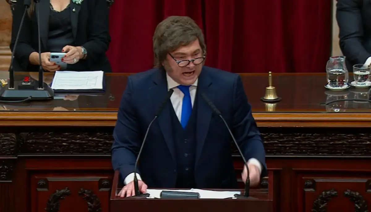 EN VIVO: minuto a minuto del discurso de Javier Milei en el Congreso