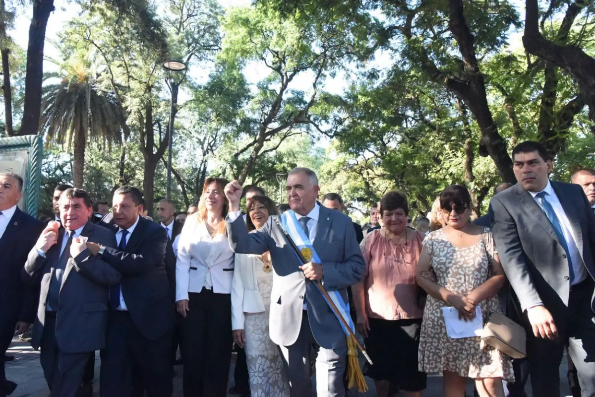 1 DE MARZO. Jaldo se volverá a dirigir a pie hasta la Legislatura. la gaceta / foto de analía jaramillo