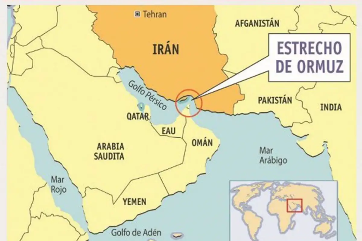Irán anunció el cierre del Estrecho de Ormuz y amenaza con atacar buques petroleros