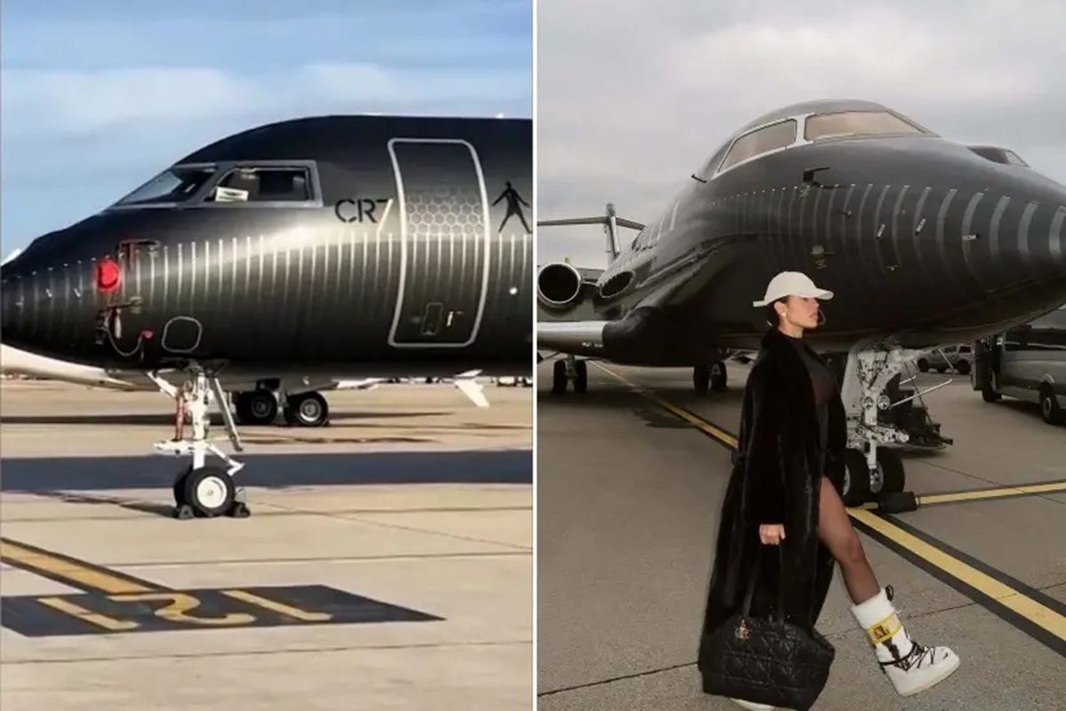 Así es el jet privado de Cristiano Ronaldo y Georgina Rodríguez
