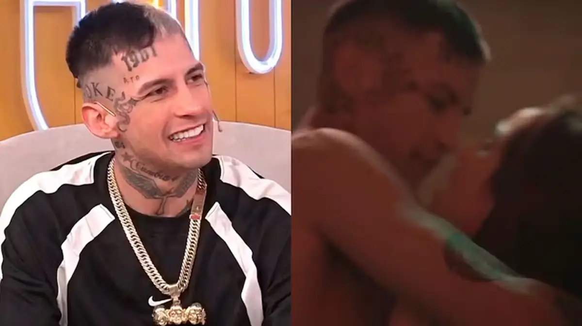 La pasé terrible: L-Gante sobre la escena subida de tono que grabó para una serie de Netflix