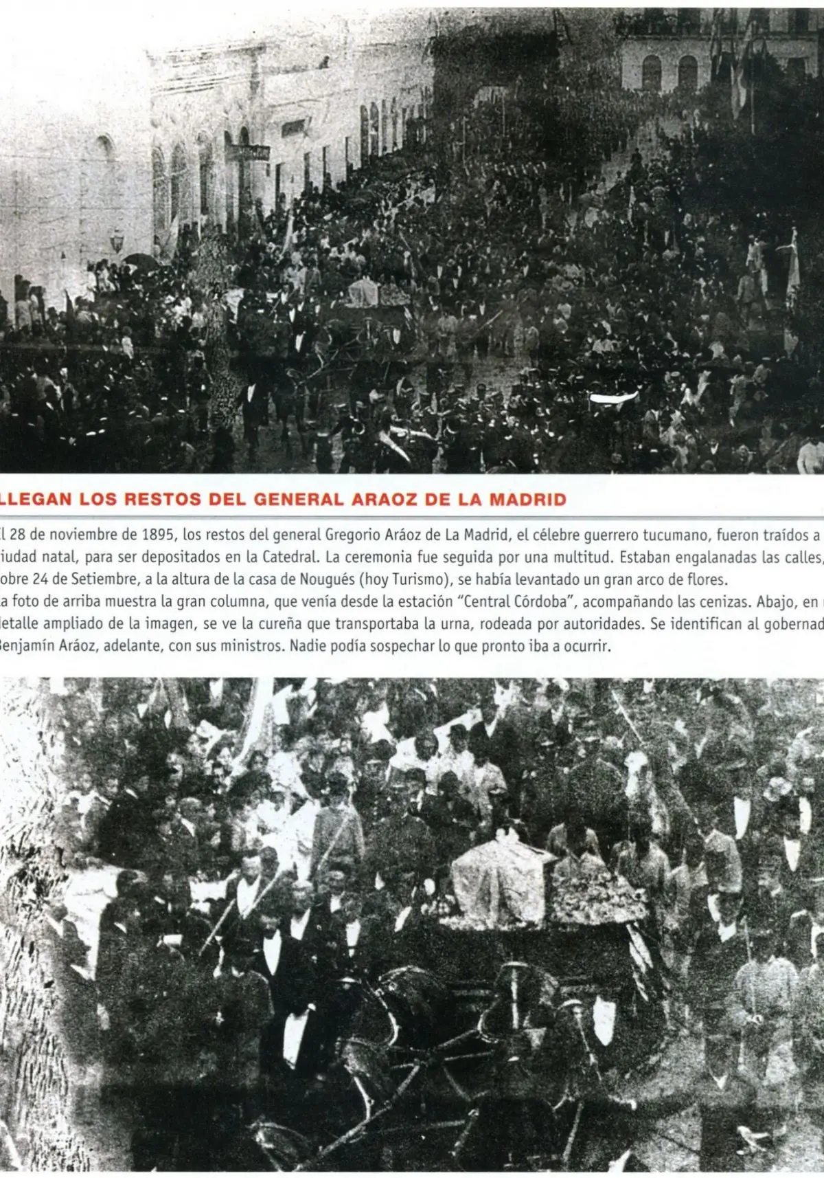 Recuerdos fotográficos: 1895. Muere el gobernador en medio de los actos por La Madrid