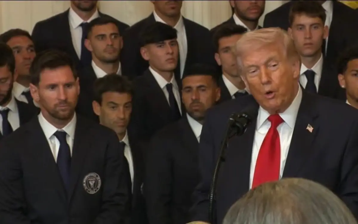 HISTÓRICO. El capítán de la selección se encuentra en la Casa Blanca junto con el presidente estadounidense.