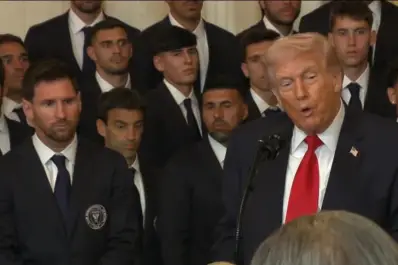Donald Trump recibió a Messi y al plantel de Inter Miami en la Casa Blanca