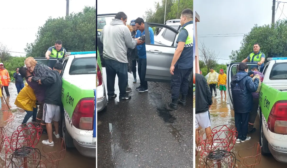 Temporal en el sur de Tucumán: evacúan familias por las lluvias