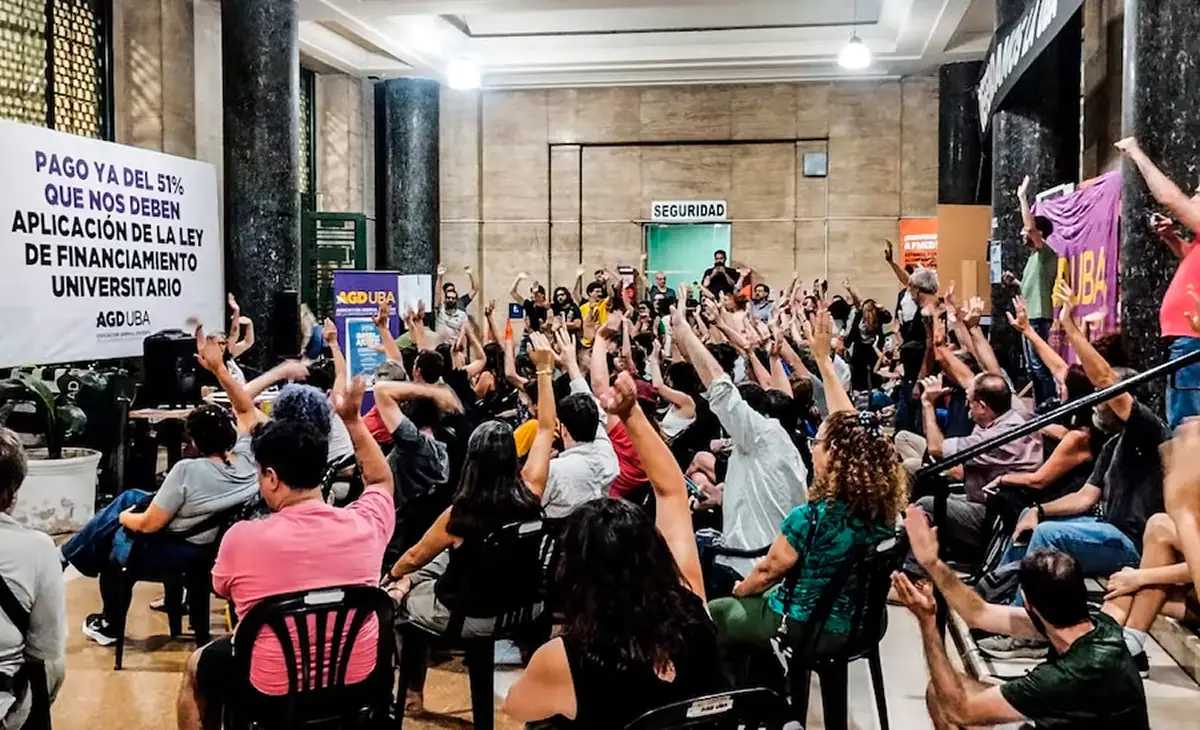 RECLAMO. Los docentes de la UBA van al paro por tiempo indeterminado.