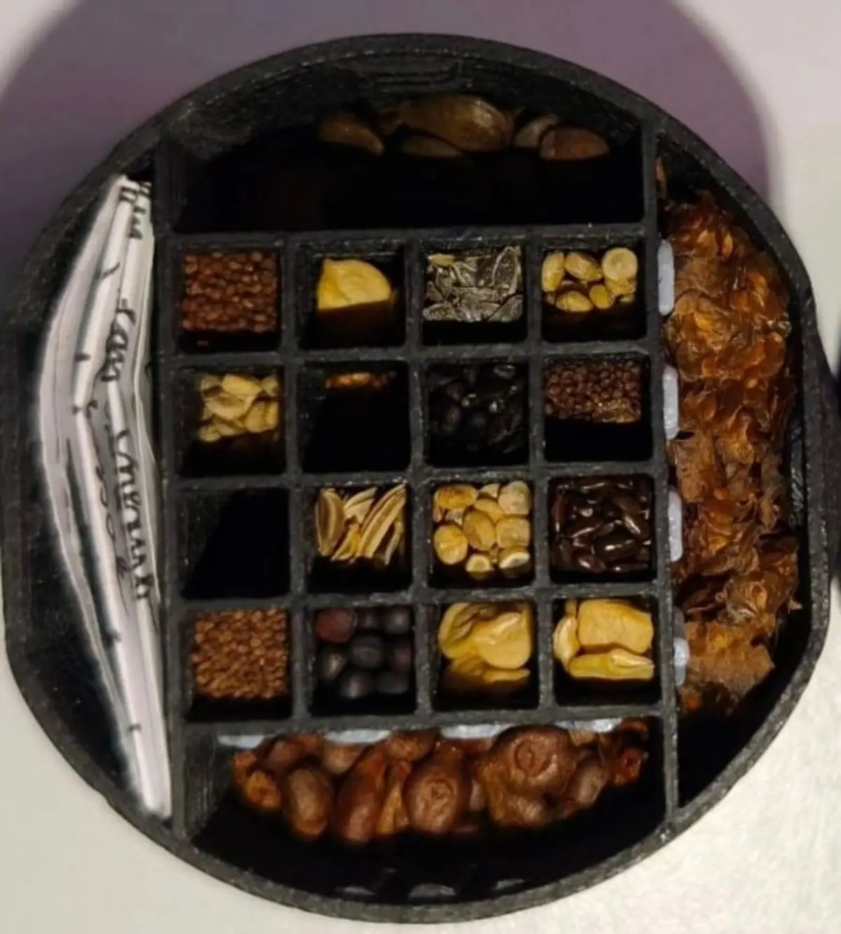 RUMBO AL ESPACIO. Así están ubicadas las semillas de quinoa en la cápsula.