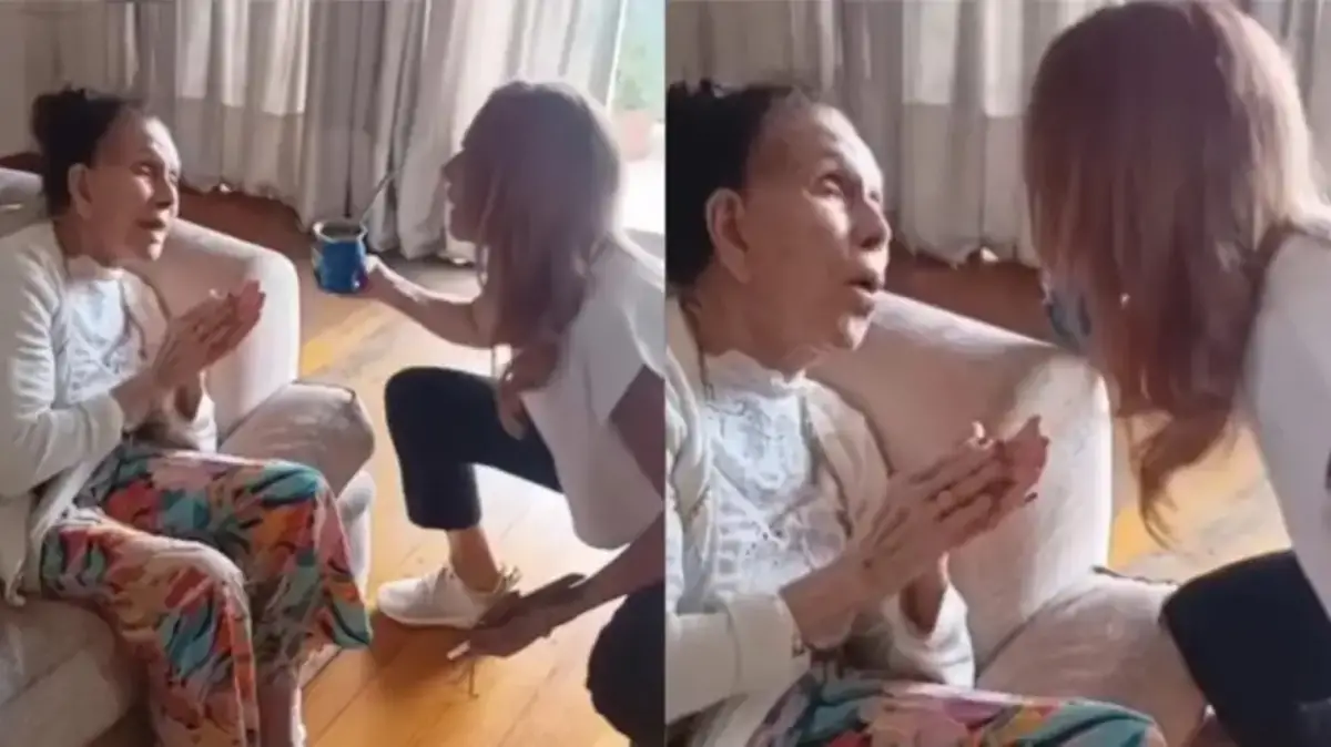 Iliana Calabró celebró el alta médica de su mamá con un especial video: Sus oraciones le han llegado