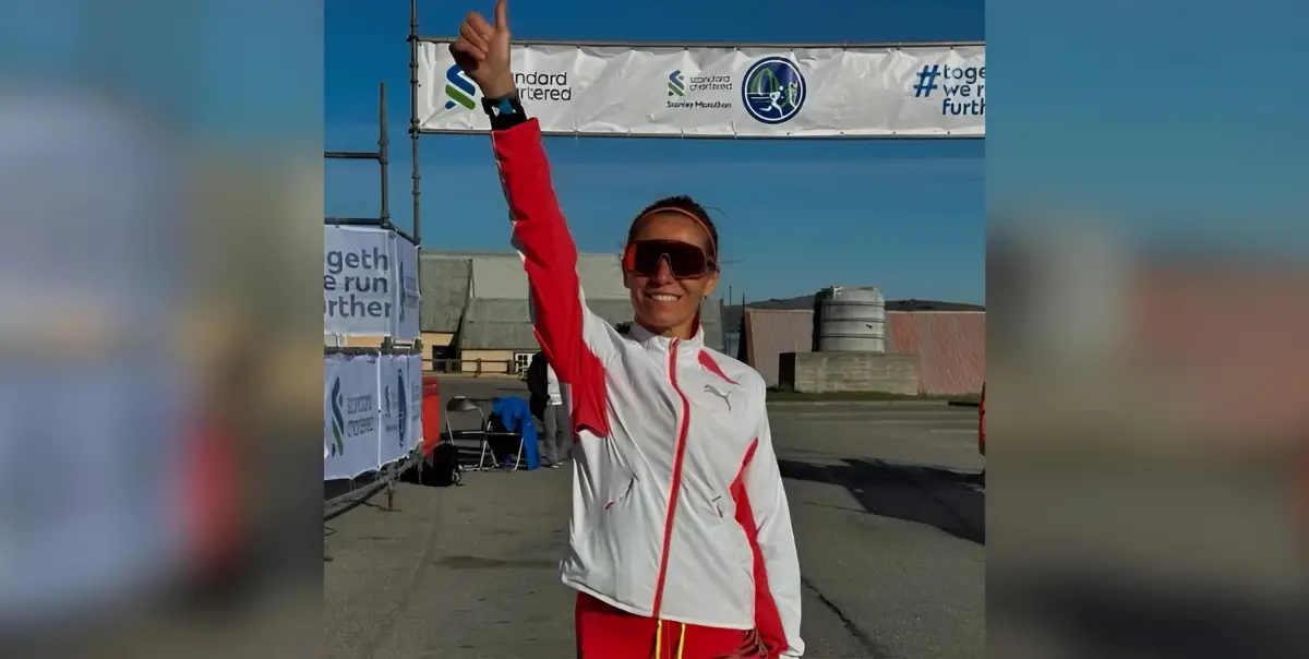 Hazaña argentina en Malvinas: la maratonista Candela Cerrone ganó en Puerto Argentino y emocionó con su dedicatoria