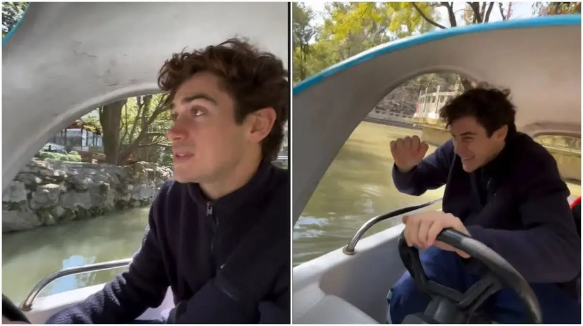 El insólito accidente de Franco Colapinto en China: chocó una lancha durante un paseo