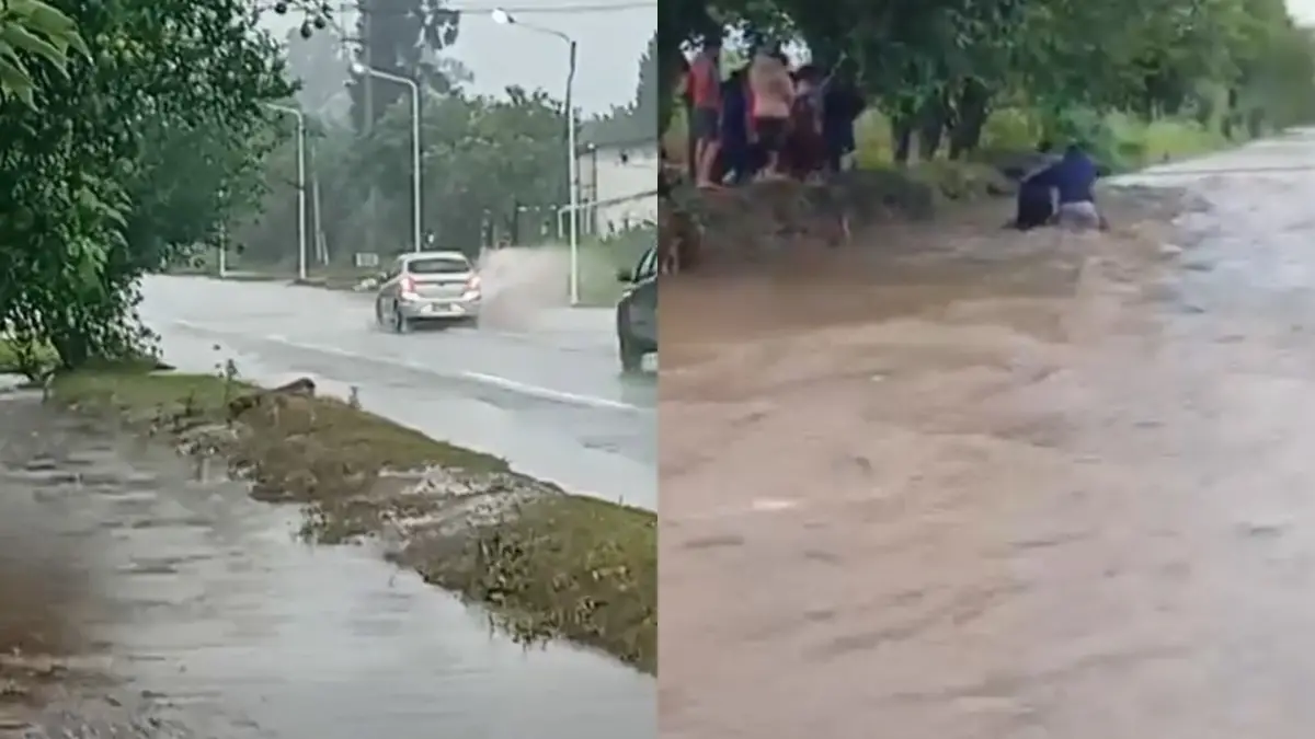 Las lluvias ponen en alerta a Alberdi: la ciudad resiste, pero los canales están al límite